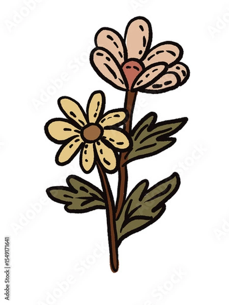 Obraz vector illustration of a lily