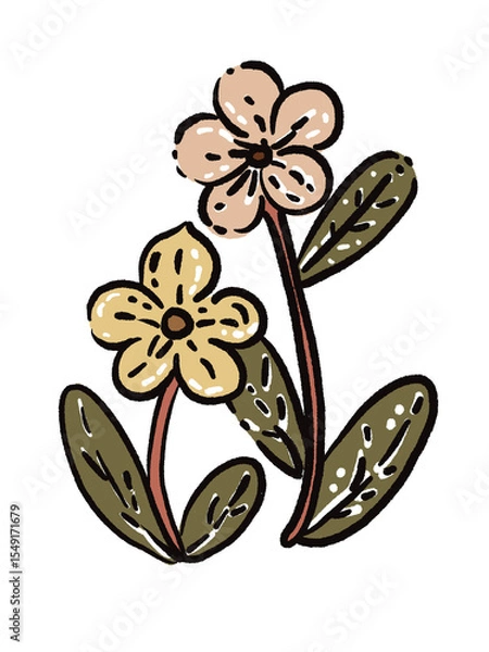 Obraz vector illustration of an abstract flower
