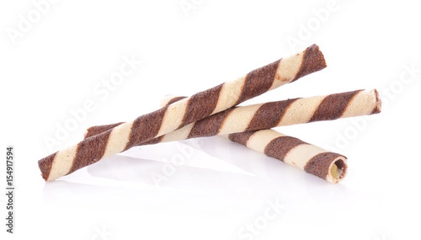 Obraz wafer stick on white background