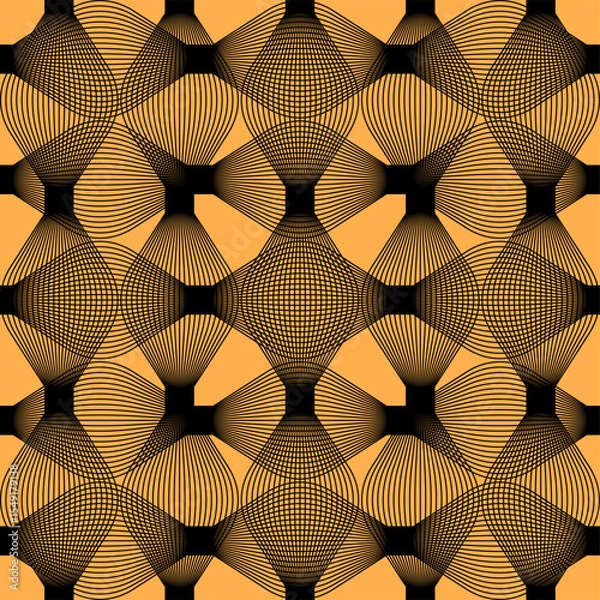 Fototapeta color geometric zigzag pattern background abstract art design print