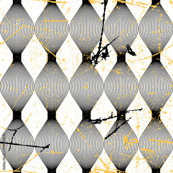 Fototapeta geometric zigzag effect pattern background abstract art design print