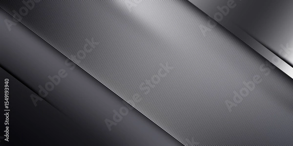 Fototapeta Diagonal Black Stripes Texture on Luxury Backdrop with Silver Line 