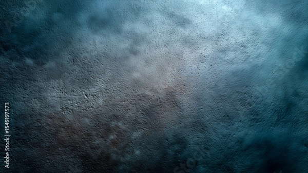 Fototapeta Textured Surface: An aerial perspective reveals a rough, speckled expanse, merging deep blues with patches of lighter shades. 