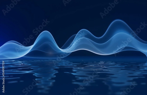 Obraz Blue Ripple Light & Shadow