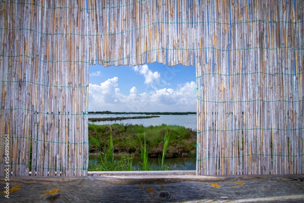 Obraz comacchio regional park po delta lagoon for eel fishing and wildlife reserve
