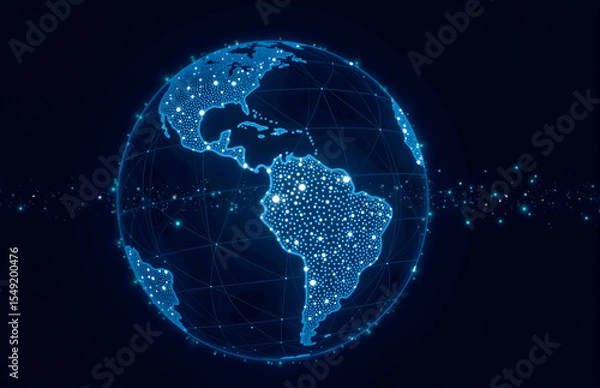 Obraz Tech - Sense Earth Network Connection