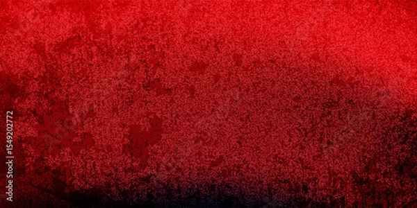 Fototapeta Glitch distorted grunge background. Noise destroyed texture. Red halftone dots blue color pattern gradient grunge texture background