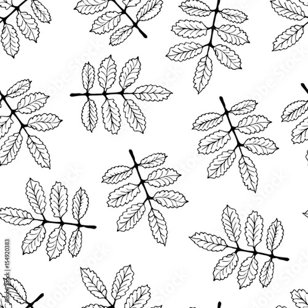 Fototapeta Hand Drawn Nature Pattern