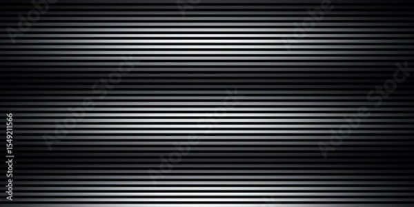 Fototapeta Metallic silver line with black concept. Template for background design, text, advertising