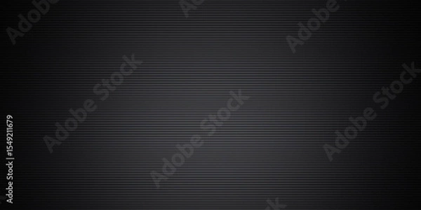 Fototapeta Metallic silver line with black concept. Template for background design, text, advertising