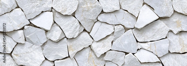 Fototapeta White marble stone texture background, seamless pattern for design.