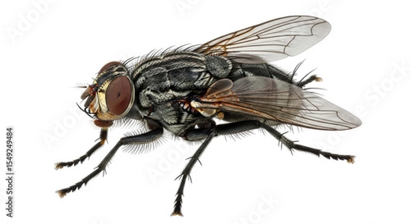 Obraz Isolated Housefly