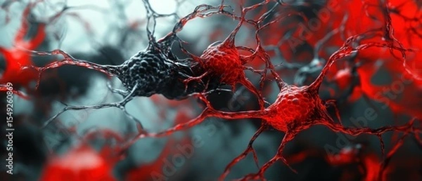 Obraz Nerve cell anatomy close up
