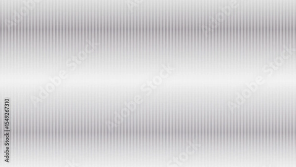 Obraz Soft grey, frosted acrylic with a reeded, wavy surface.Silver reeded polycarbonate sheet—abstract vertical gradient pattern.Ribbed glass texture background. Fluted door window close-up.	