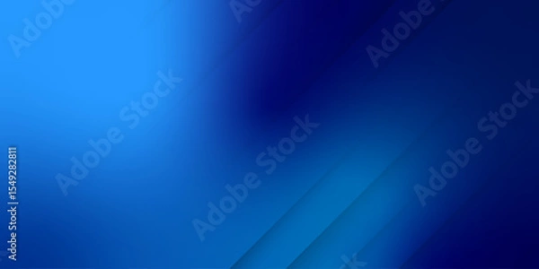 Fototapeta Modern Blue Gradient Background. Vibrant Abstract Design. Bg. Vector Illustration. Wallpaper