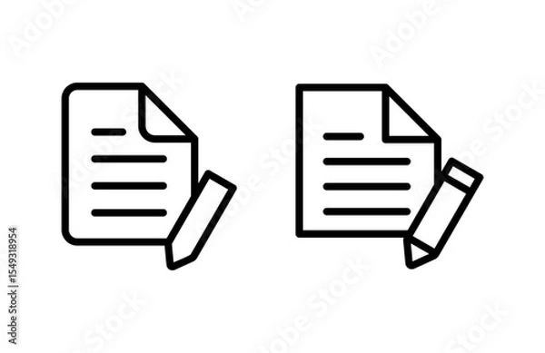 Obraz Note icon vector illustration. notepad sign and symbol