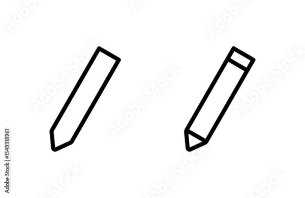 Obraz Pencil icon vector illustration. pen sign and symbol. edit icon vector