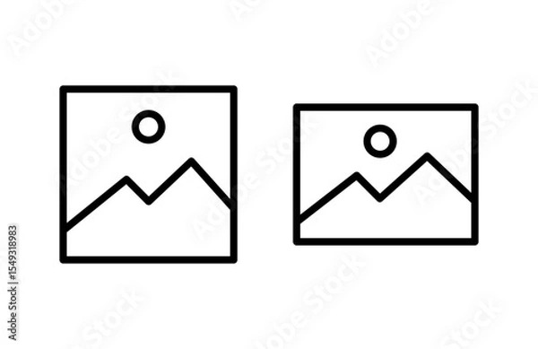 Obraz Picture icon vector illustration. photo gallery sign and symbol. image icon