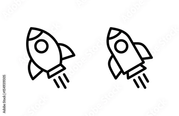 Obraz Rocket icon vector illustration. Startup sign and symbol. rocket launcher icon