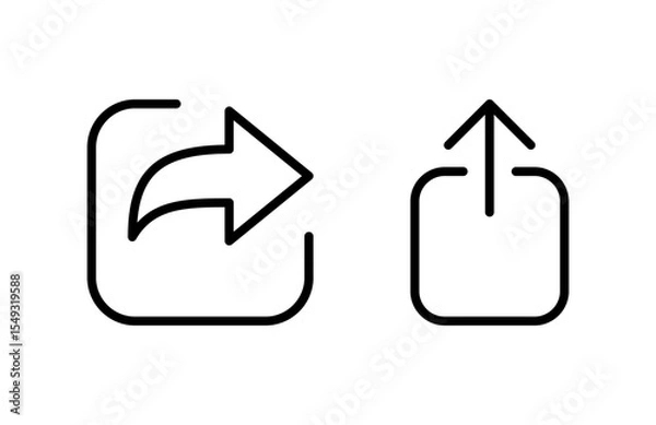 Obraz Share icon vector illustration. Sharing sign and symbol