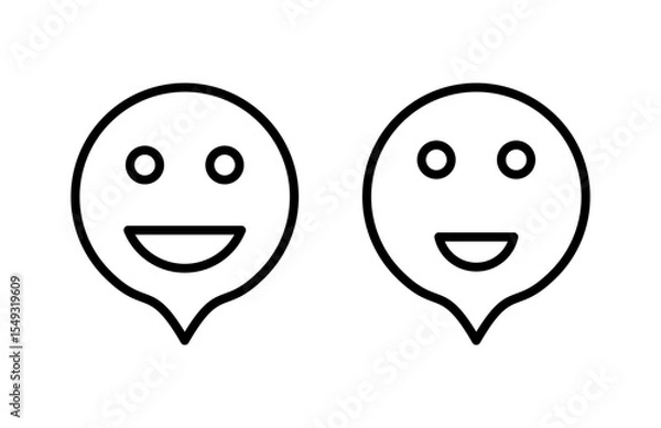 Obraz smile icon vector illustration. smile emoticon icon. feedback sign and symbol