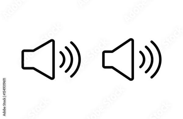 Obraz Speaker icon vector illustration. volume sign and symbol. loudspeaker icon. sound symbol