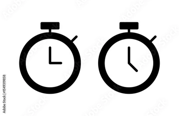 Obraz stopwatch icon vector illustration. Timer sign and symbol. Countdown icon. Period of time