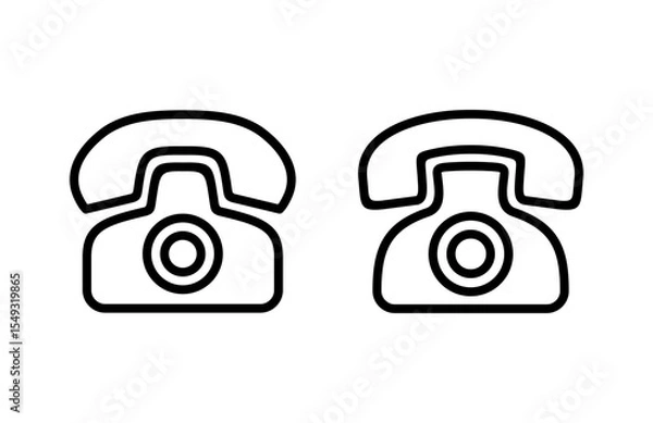 Obraz Telephone icon vector illustration. phone sign and symbol