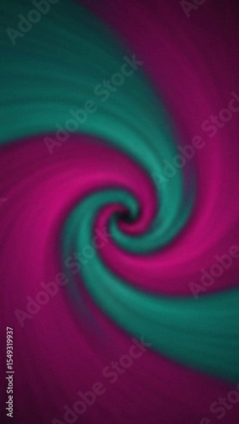 Obraz Abstract spiral pattern with blurred magenta and teal colors creating a swirling vortex effect on a vertical gradient