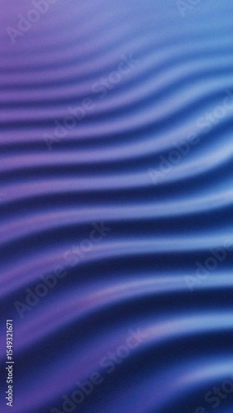 Obraz Gradient waves of blue and purple create a dynamic and flowing textured surface with subtle light variations