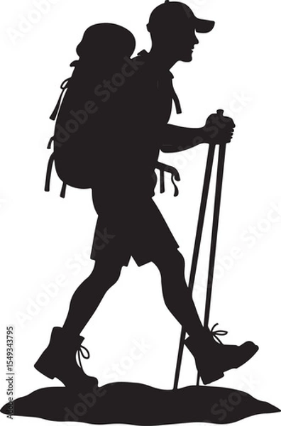 Fototapeta Hiking Mountain Silhouette Bundle