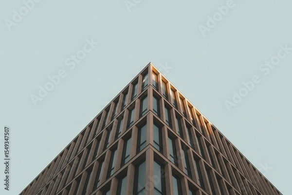 Obraz Low angle view of building against clear sky