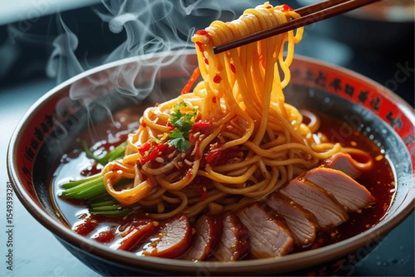 Obraz noodles with chicken