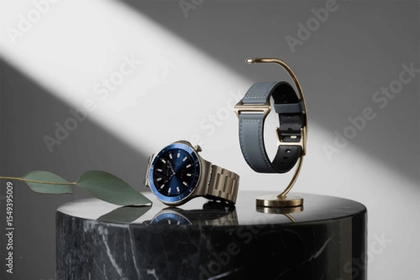 Obraz Elegant Smartwatch and Wristband Display