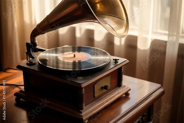 Fototapeta old vinyl record