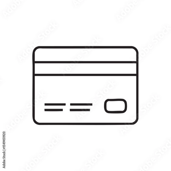 Fototapeta Simple credit card design for modern payment processes