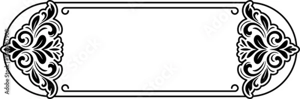 Obraz Floral Tittle Box Border Frame