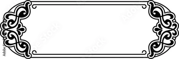 Obraz Floral Tittle Box Border Frame