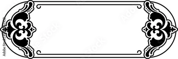 Obraz Floral Tittle Box Border Frame