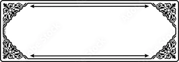 Obraz Floral Tittle Box Border Frame