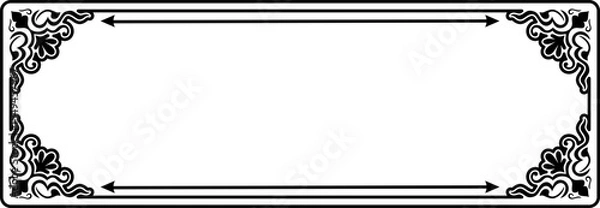 Obraz Floral Tittle Box Border Frame