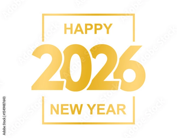 Fototapeta Happy new year 2026 background design for greeting card banner poster number 2026