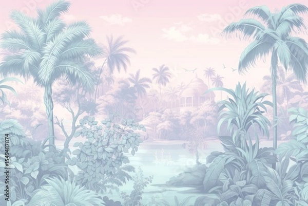 Fototapeta Tropical landscape outdoors nature.