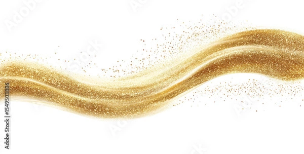 Fototapeta Abstract gold flowing liquid or sand