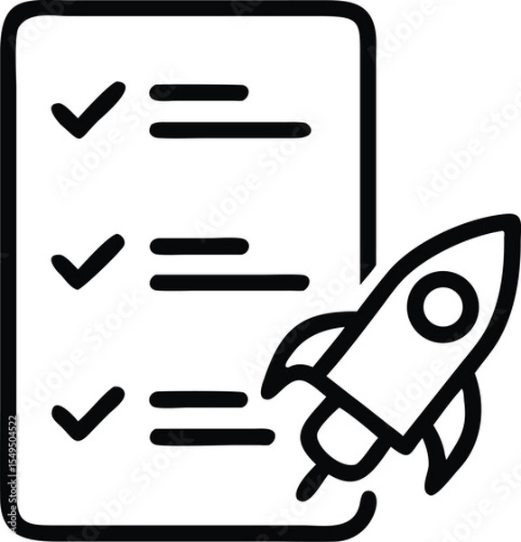 Fototapeta Set of vector icons and hand-drawn arrow illustrations for web design, business tools, and equipment concepts