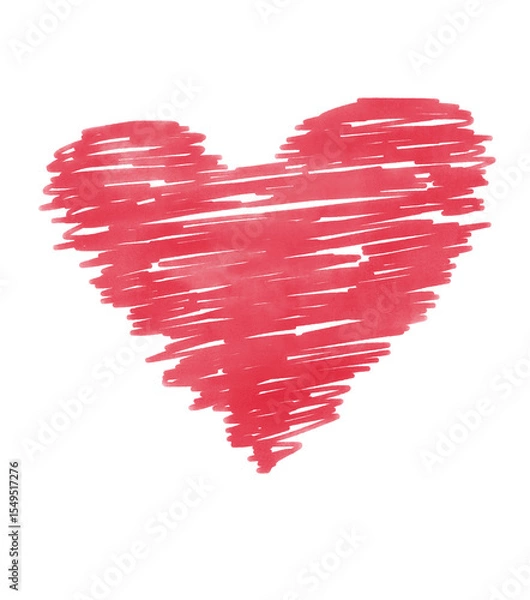 Obraz heart drawing doodling