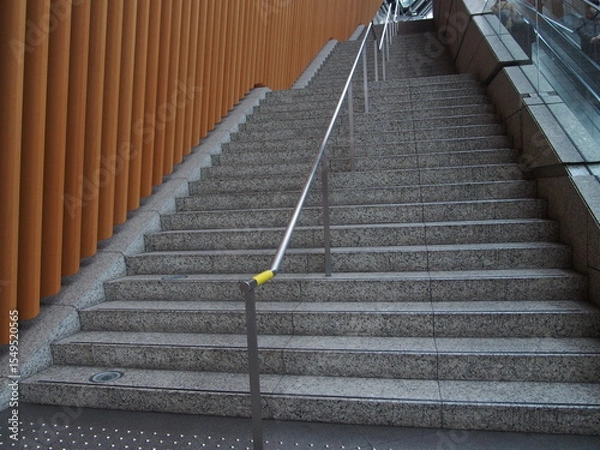 Obraz モダン建築の石造りの階段
