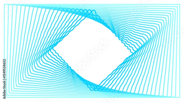Obraz abstract background with blue lines vector illustration