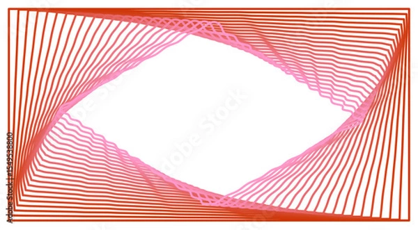 Obraz abstract red fluid line pattern with place text at middle