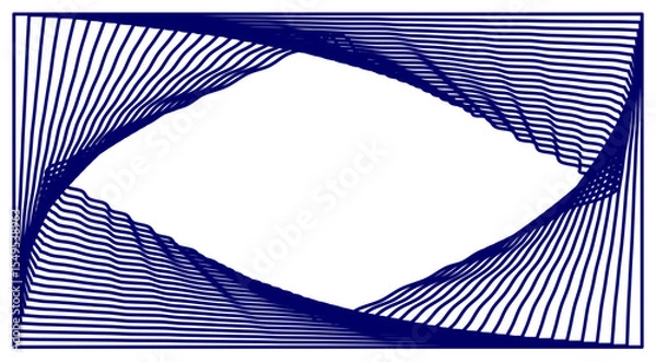 Obraz abstract background with blue lines vector illustration